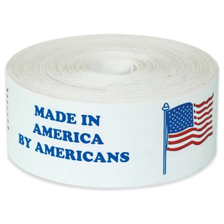 Officespace Made in America by Americans Labels 2 in. x 6 in. OF3361058